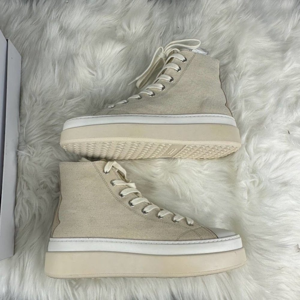 Isabel Marant Austen High Sneaker in Ecru - Picture 4 of 6